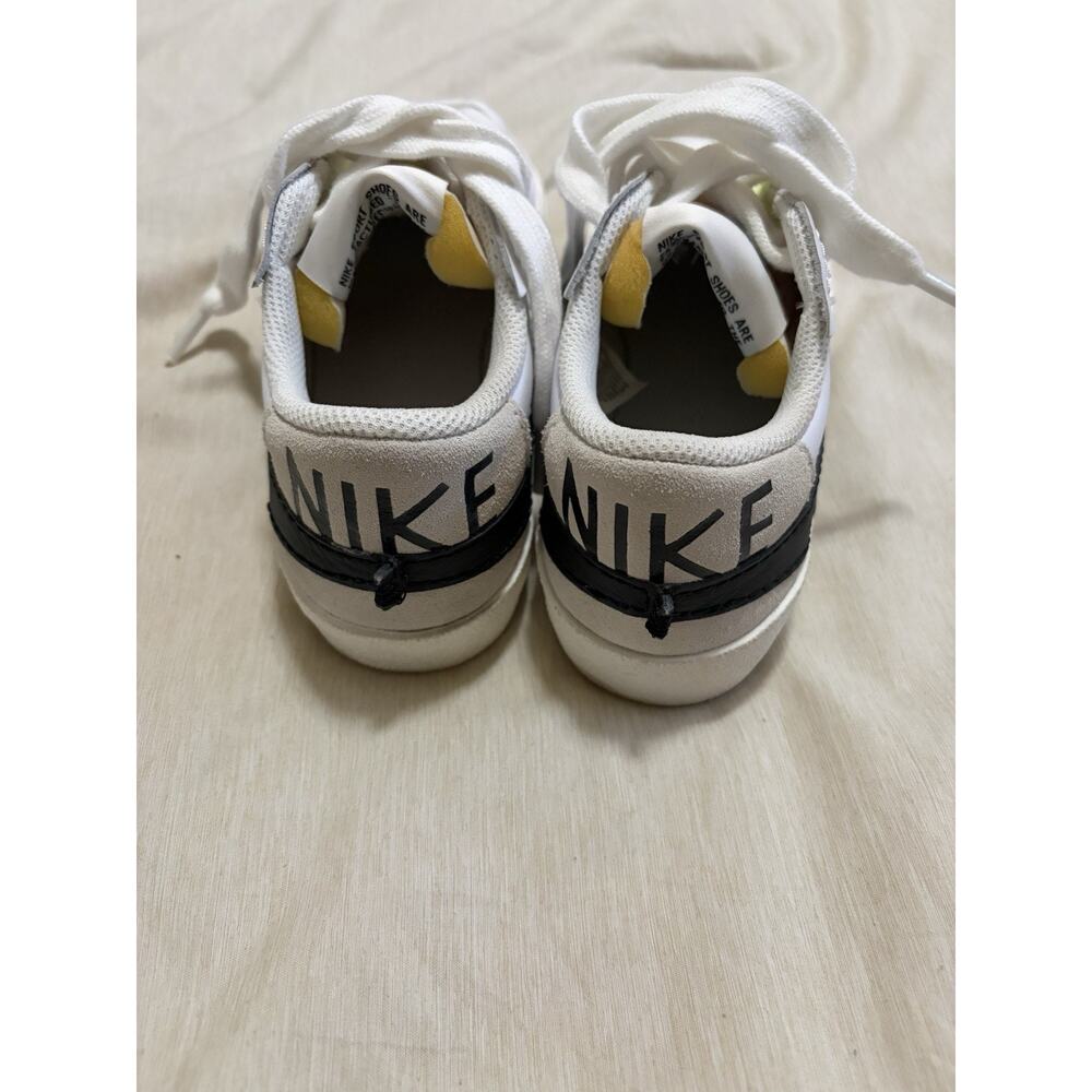 Nike Low Top Lace Up Athletic Sneakers White/Black Womens 6 - Picture 3 of 4